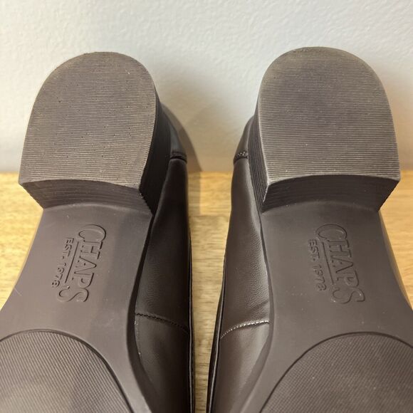 Chaps Womens Patsy Drk Brown Tassel Loafer 8B Slip-On Casual Dress Shoe Low Heel - Picture 16 of 16